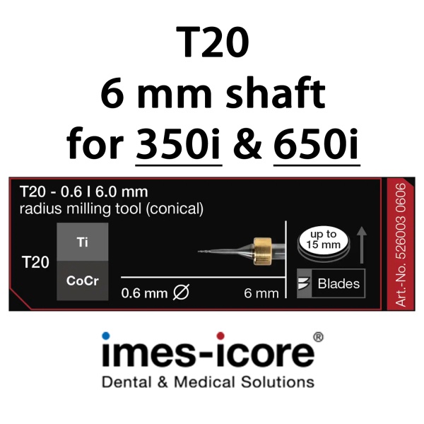 CoCr / Titan 0.6mm milling tool T20