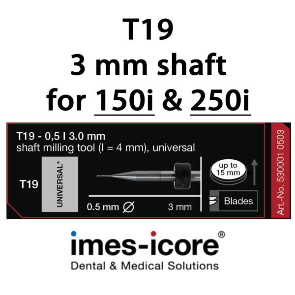 Universal 0.5mm shaft milling tool T19