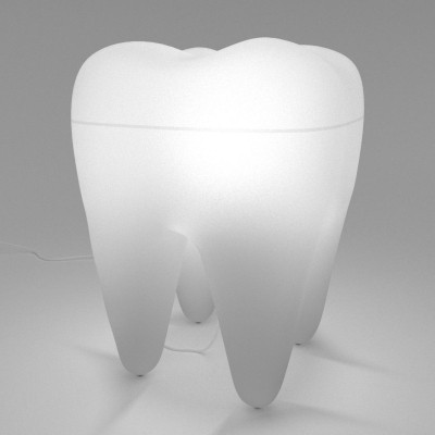 Нощна лампа с форма на зъб 