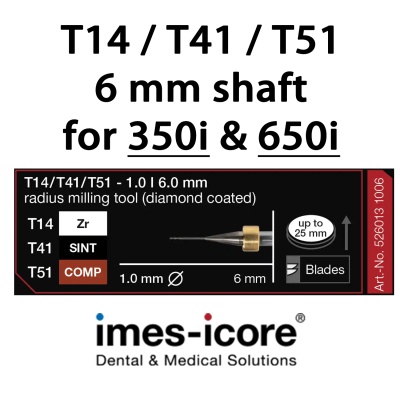 Diamond Zirconium / nano-composite 1mm milling tool  T14 / Т41 / Т51
